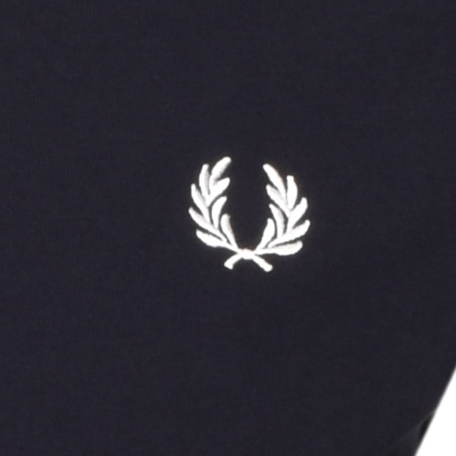 Alternative Image for ProductFred Perry Tipped Long Sleeve T Shirt Navy3